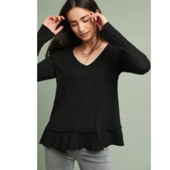 Anthropologie Tops - ANTHRO Left Of Center Slubbed Palette Tee Tunic